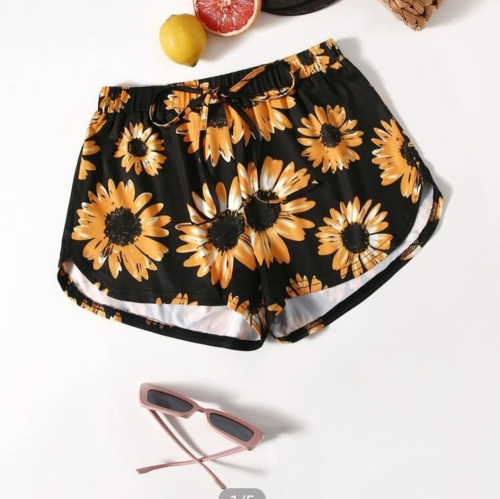 Boho Floral Lounge/ track shorts